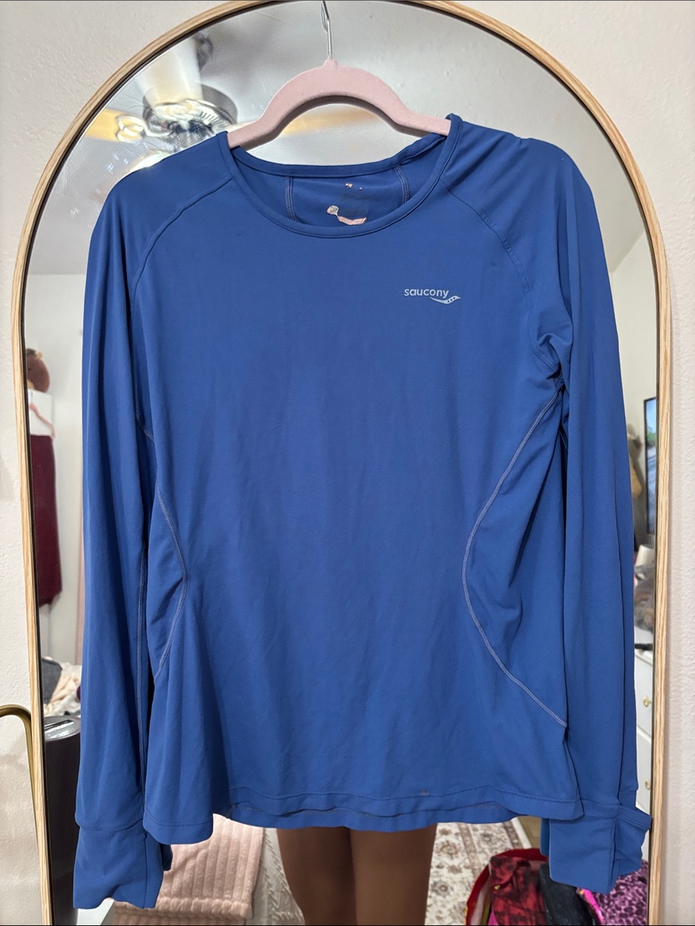 Saucony Long-Sleeve Performance Shirt in Royal Blue